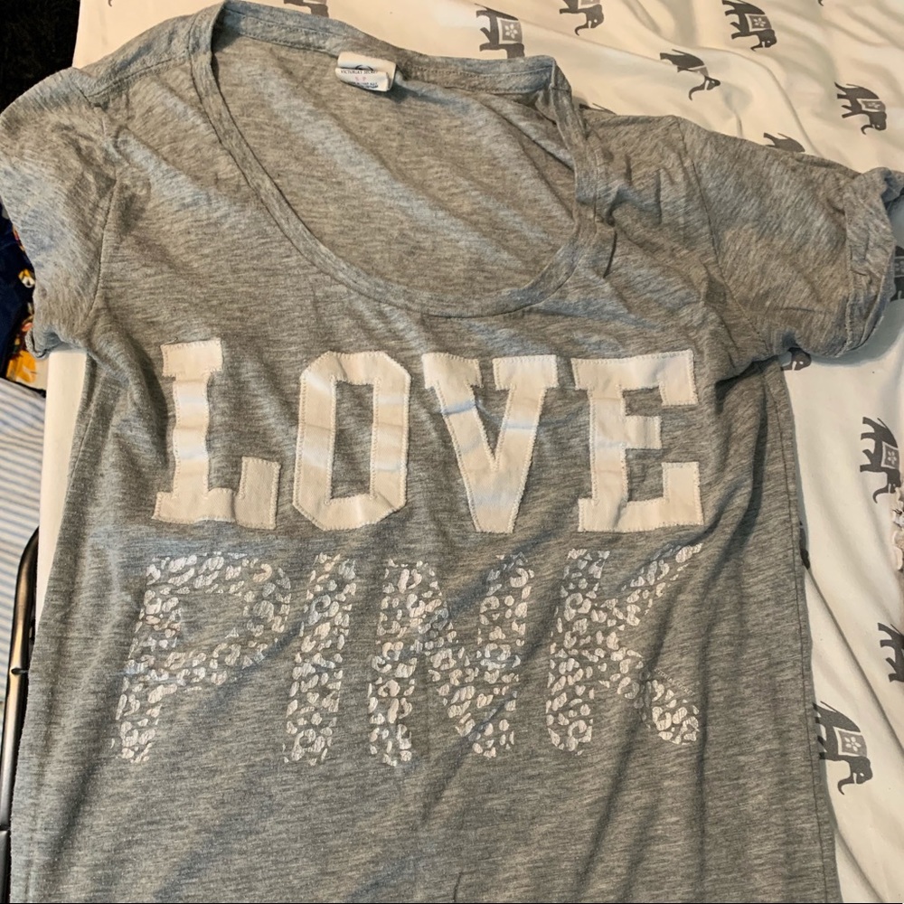 Victoria’s Secret pink T-shirt